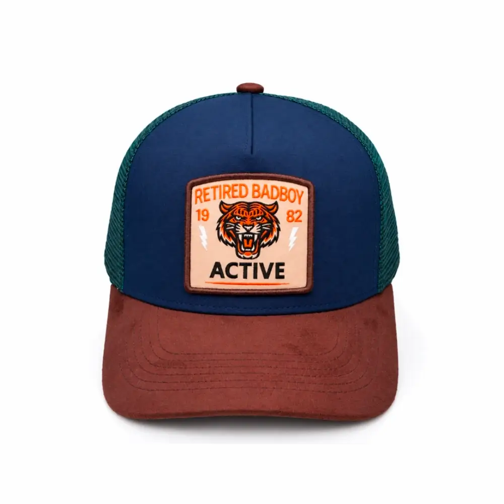 Hall of Fame Lench Edition Retired Badboy navy burgundy green mesh trucker snapback